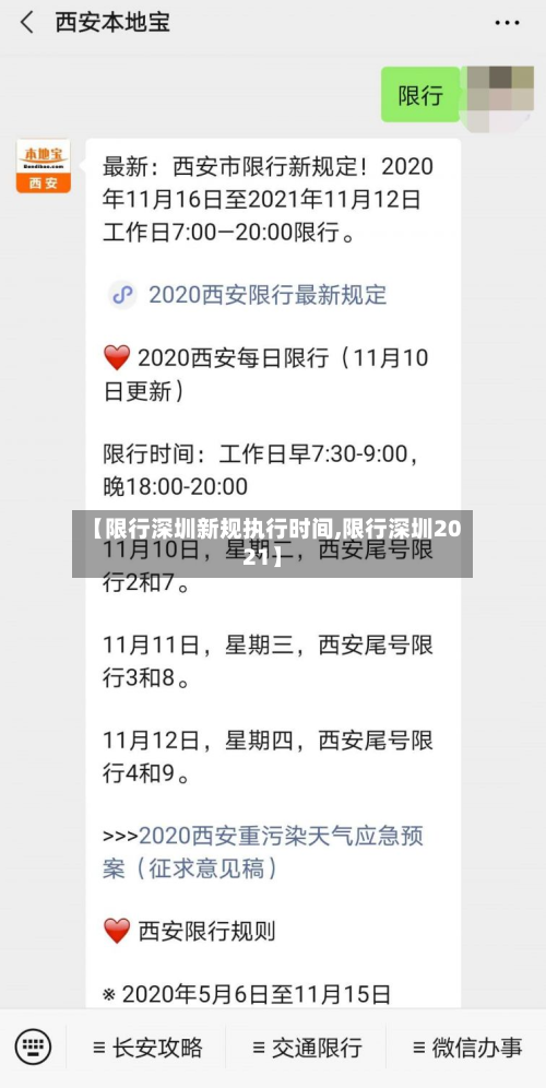 【限行深圳新规执行时间,限行深圳2021】